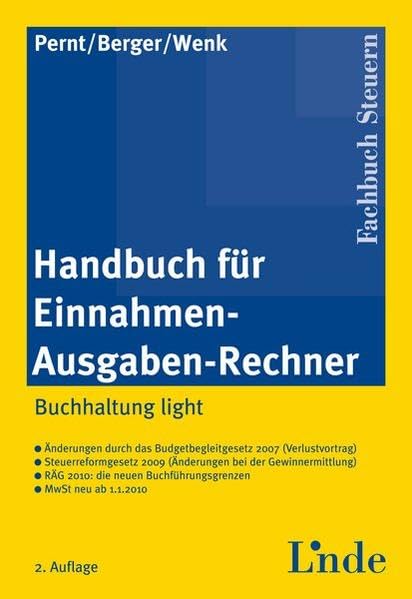 Handbuch für Einnahmen-Ausgaben-Rechner: Buchhaltung light Law