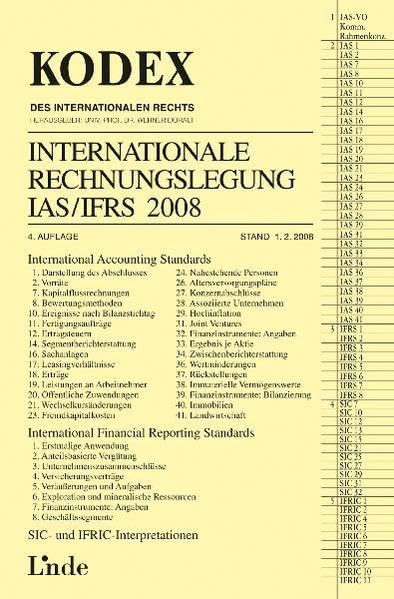 Internationale Rechnungslegung IAS/IFRS 2008 Law