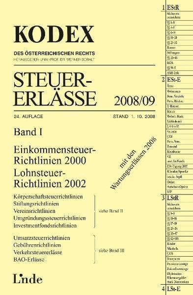 Product Image: KODEX Steuer-Erlässe 2008/09, Band I