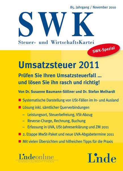 Umsatzsteuer 2011: SWK-Spezial Law