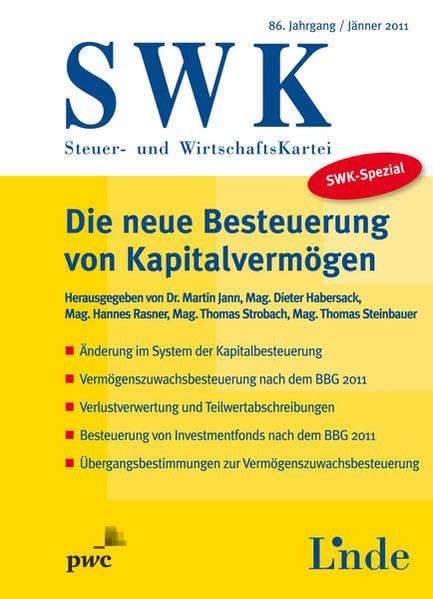 SWK-Spezial Die neue Besteuerung von Kapitalvermögen Law