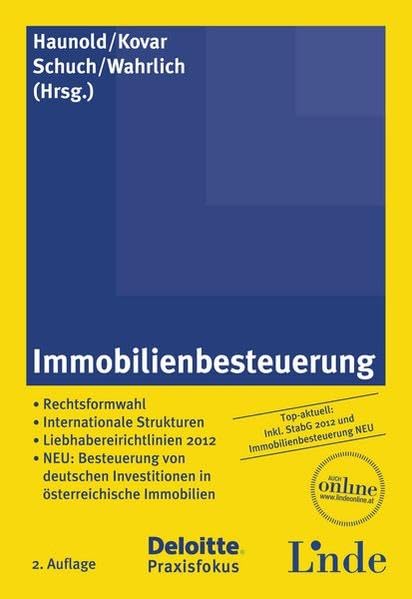 Immobilienbesteuerung: Rechtsformwahl. Internationale Strukturen. Bauherreneigenschaft neu. MRG-Maßnahmen Law
