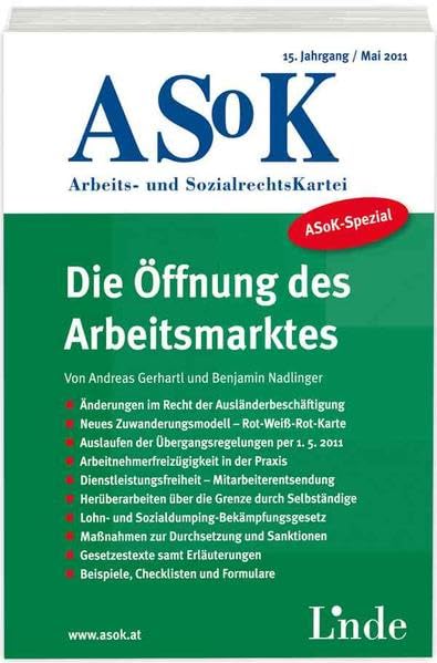 ASoK-Spezial Die Öffnung des Arbeitsmarktes Law