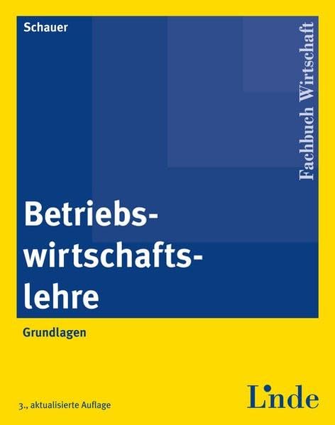 Betriebswirtschaftslehre: Grundlagen Law