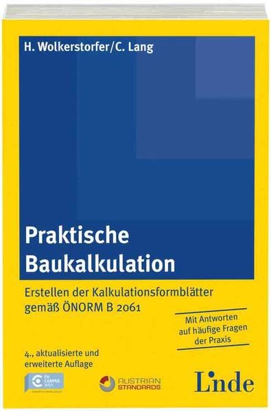 Praktische Baukalkulation (f. Österreich) book