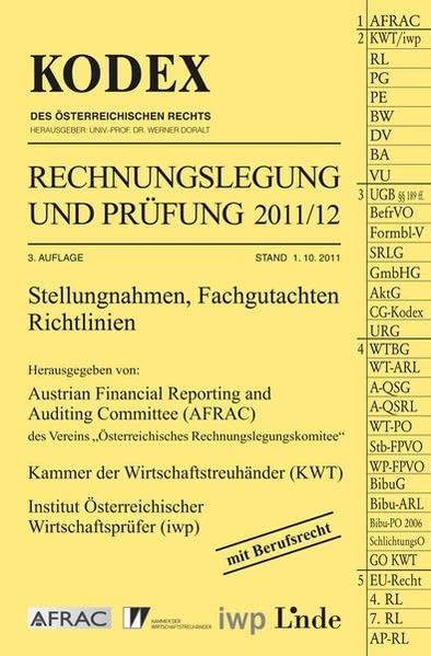KODEX Rechnungslegung und Prüfung 2011/12 (Kodex des Österreichischen Rechts) Law