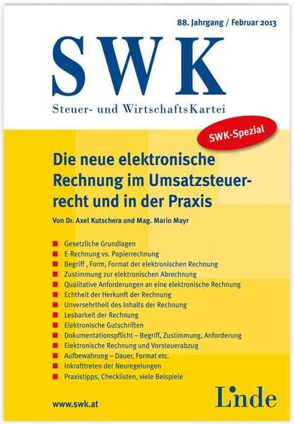 Die neue elektronische Rechnung im Umsatzsteuerrecht und in der Praxis (f. Österreich) book