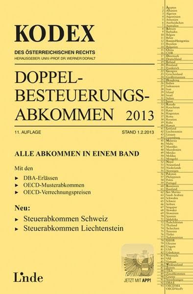 KODEX Doppelbesteuerungsabkommen 2013 (Kodex des Österreichischen Rechts) Law