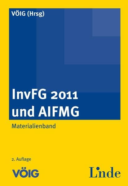 InvFG 2011 und AIFMG: Materialienband Law