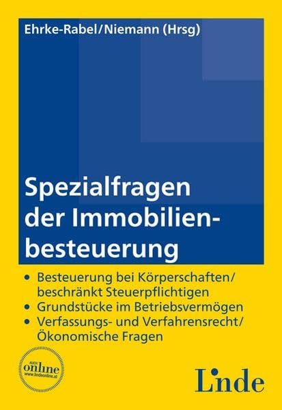 Spezialfragen der Immobilienbesteuerung (f. Österreich) book