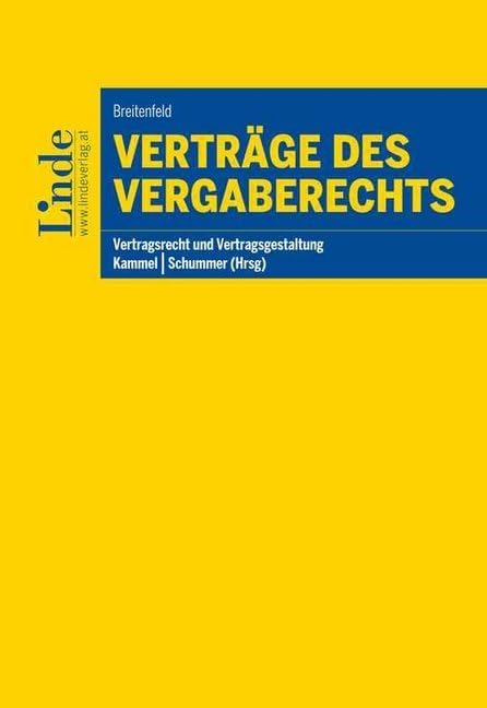 Verträge des Vergaberechts (Vertragsrecht und Vertragsgestaltung) Law