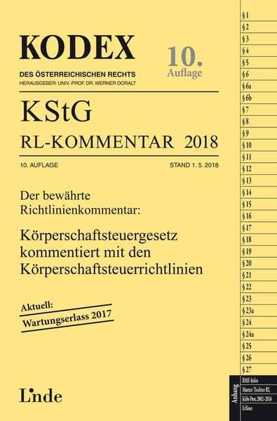KODEX KStG Richtlinien-Kommentar 2018 (Kodex des Österreichischen Rechts) Law
