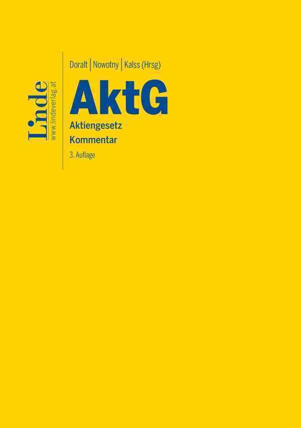 AktG | Aktiengesetz: Kommentar | Band I §§ 1-136 und Band II §§ 145-273 Law