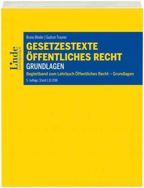Gesetzestexte Öffentliches Recht - Grundlagen (f. Österreich) book
