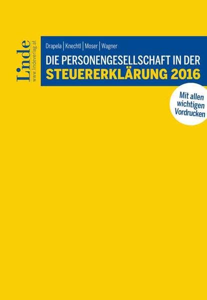 Die Personengesellschaft in der Steuererklärung 2016 book