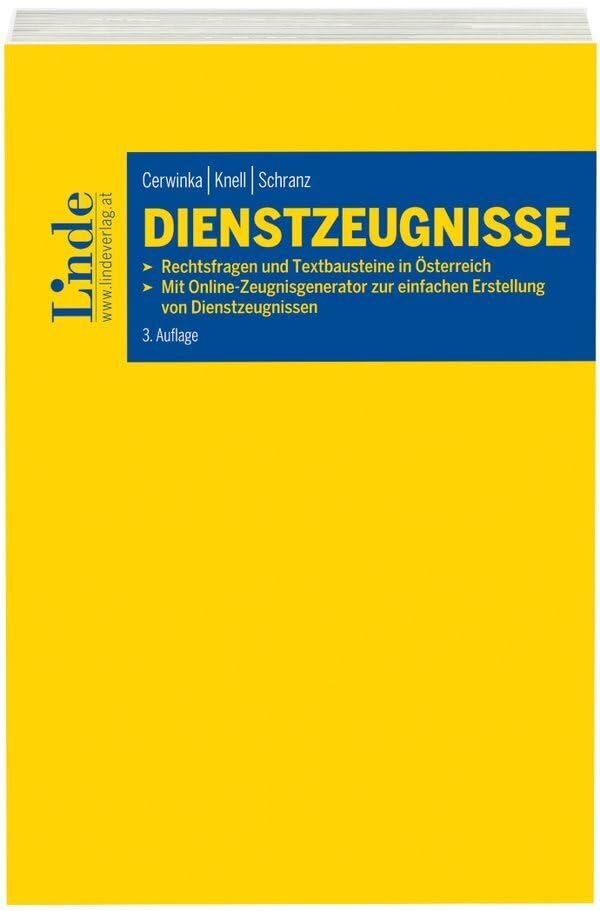 Dienstzeugnisse: Rechtsfragen und Textbausteine in Österreich Law
