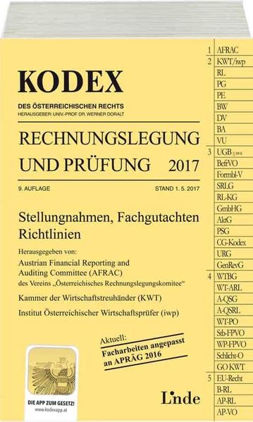 KODEX Rechnungslegung und Prüfung 2017 (Kodex des Österreichischen Rechts) Law