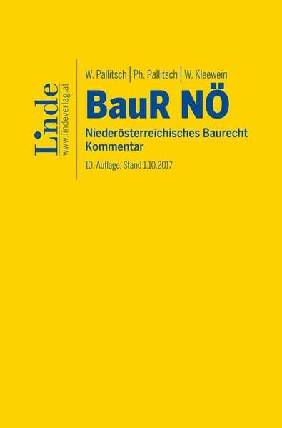 BauR NÖ | Niederösterreichisches Baurecht: Kommentar Law