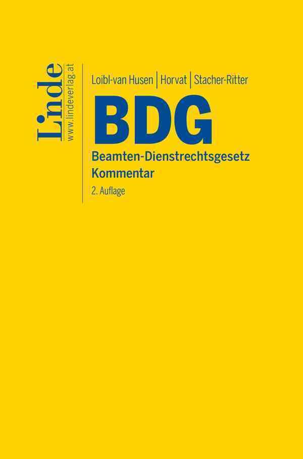 BDG | Beamten-Dienstrechtsgesetz: Kommentar Law