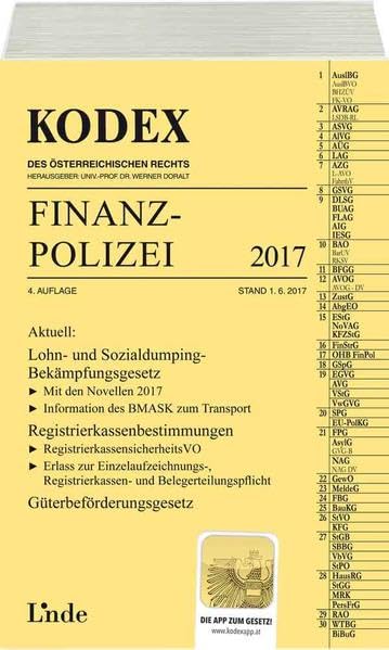 KODEX Finanzpolizei 2017 (Kodex des Österreichischen Rechts) Law