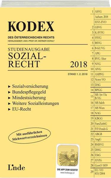 KODEX Sozialrecht: Studienausgabe (Kodex Studienausgabe) Law