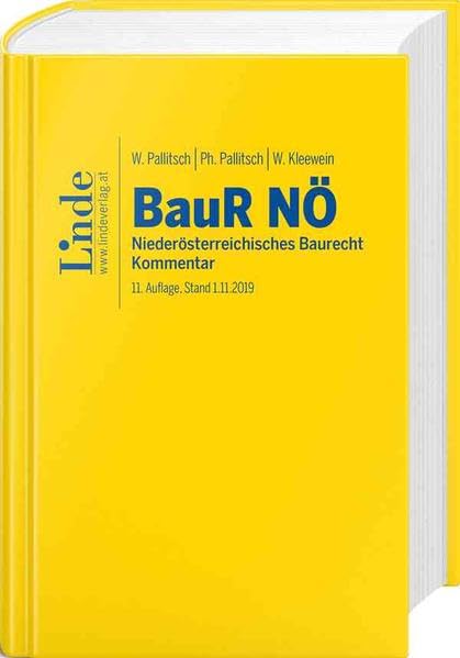 BauR NÖ | Niederösterreichisches Baurecht: Kommentar Law