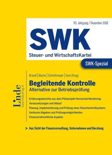 SWK-Spezial Begleitende Kontrolle: Alternative zur Betriebsprüfung Law