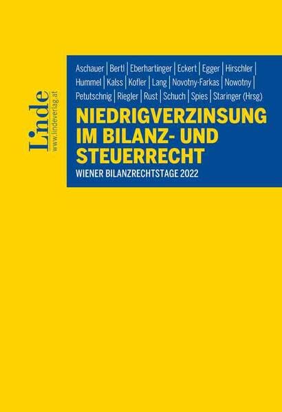 Niedrigverzinsung im Bilanz- und Steuerrecht: Wiener Bilanzrechtstage 2022 Law