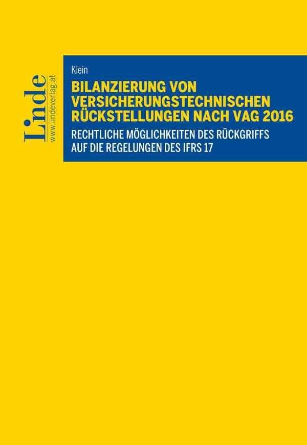 Bilanzierung von versicherungstechnischen Rückstellungen nach VAG 2016 book