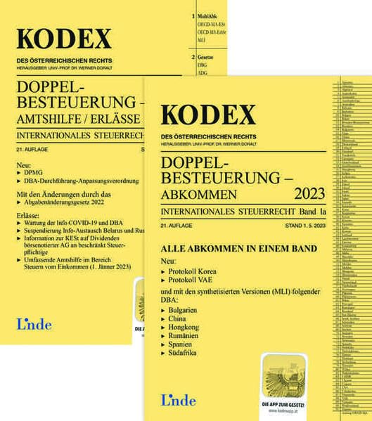 KODEX Doppelbesteuerung 2023: Internationales Steuerrecht, Band Ia + Ib (Kodex Internationales Steuerrecht) Law