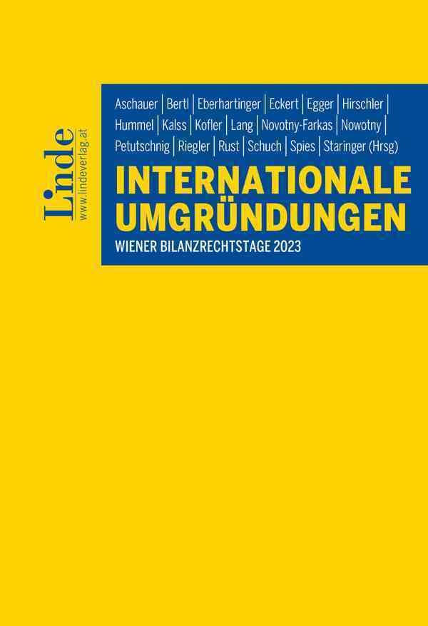 Internationale Umgründungen: Wiener Bilanzrechtstage 2023 Law