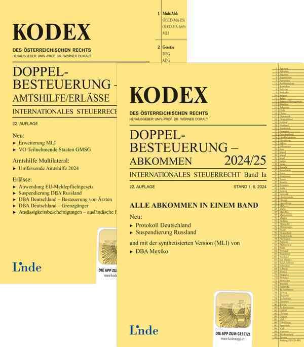 KODEX Doppelbesteuerung 2024/25: Internationales Steuerrecht, Band Ia + Ib (Kodex Internationales Steuerrecht) Law