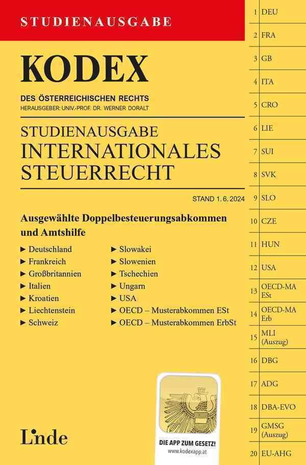 KODEX Studienausgabe Internationales Steuerrecht Law