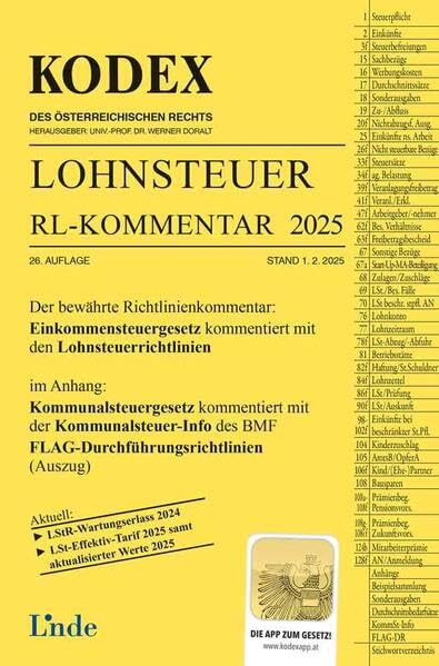 KODEX Lohnsteuer Richtlinien-Kommentar 2025 (Kodex des Österreichischen Rechts) Law