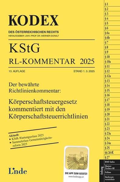 KODEX KStG Richtlinien-Kommentar 2025 book