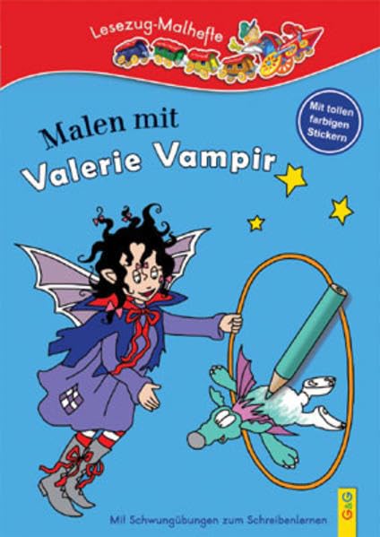 Lesezug-Malheft: Malen mit Valerie Vampir: Mit Schwungübungen zum Schreibenlernen Tiptoi & Games