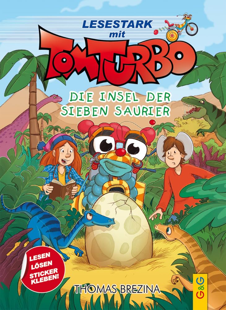 Tom Turbo - Lesestark - Die Insel der sieben Saurier Novels & Short Stories