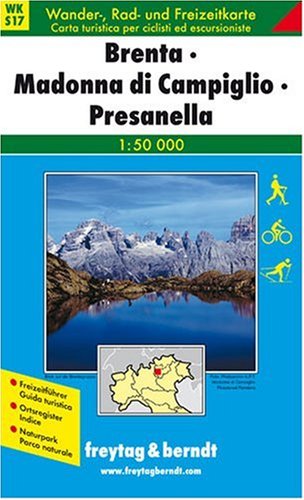 Freytag Berndt Wanderkarten, Brenta, Madonna di Campiglio, Presanella: Mit Ortsregister, Naturpark Leisure, Home & Garden