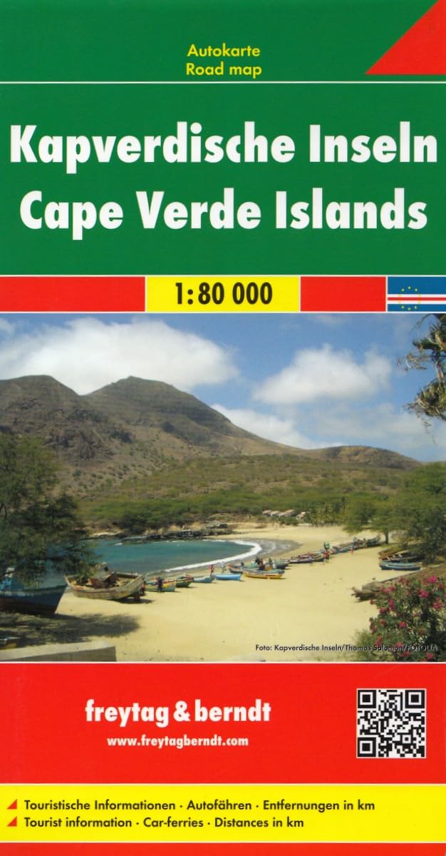 Kapverdische Inseln. Autokarte. 1 : 80 000. Leisure, Home & Garden