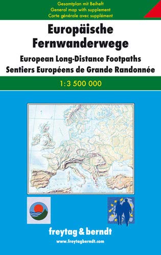 Gesamtplan Europäische Fernwanderwege: 1:3,5 Mill. Leisure, Home & Garden