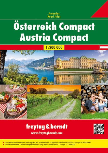 Österreich Compact Autoatlas 1 : 200 000 Leisure, Home & Garden