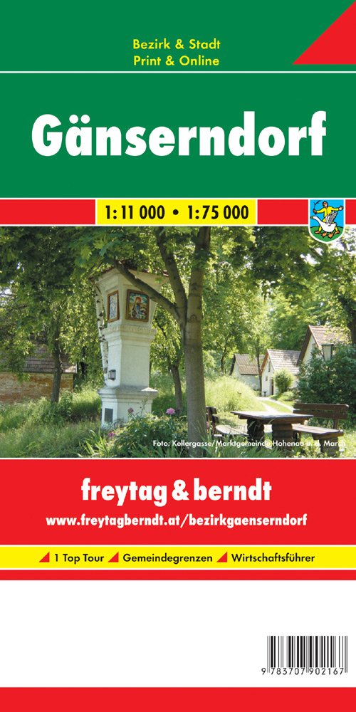 Freytag Berndt Bezirkskarten, Gänserndorf - Maßstab 1:15 000 - 1:75 000 Leisure, Home & Garden