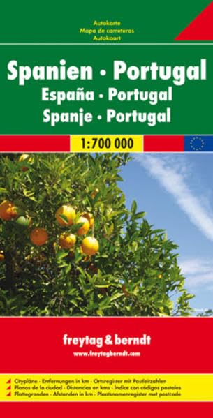 Freytag Berndt Autokarten, Spanien, Portugal: 1:700000. Euroserie (freytag & berndt Auto + Freizeitkarten) Leisure, Home & Garden