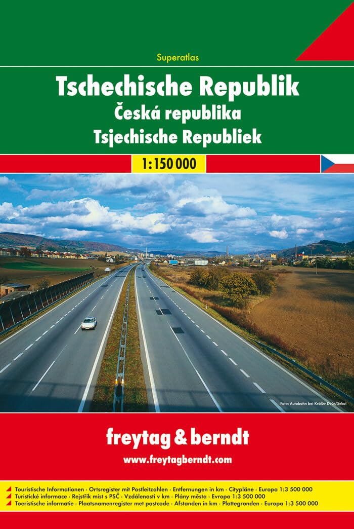 Tschechische Republik Superatlas, Autoatlas 1:150.000 Leisure, Home & Garden