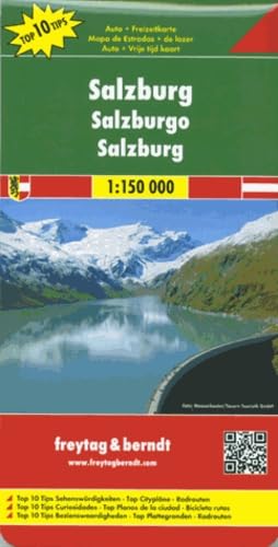 Freytag Berndt Autokarten, Salzburg, Top 10 Tips - Maßstab 1:150.000 Leisure, Home & Garden