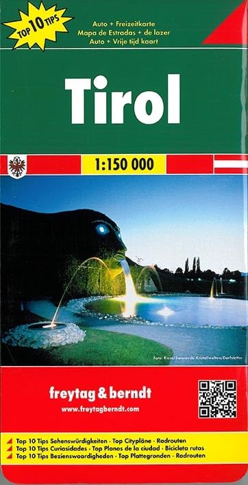 Freytag Berndt Autokarten, Tirol, Top 10 Tips - Maßstab 1:150.000 Leisure, Home & Garden