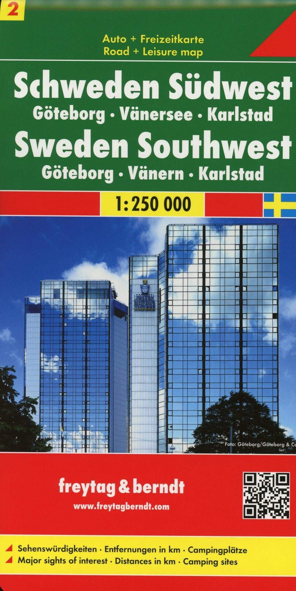 FuB Schweden 02 Südwest, Göteborg, Vänersee, Karlstad 1 : 250 000. Autokarte Leisure, Home & Garden