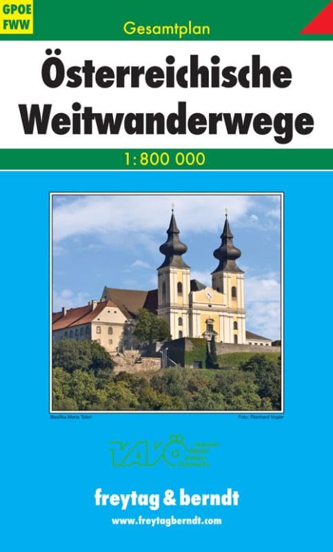 Österreichische Weitwanderwege Gesamtplan 1 : 800 000 Leisure, Home & Garden