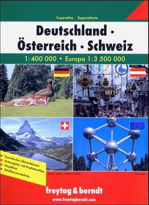 Deutschland - Österreich - Schweiz Superatlas: 1:400000 Leisure, Home & Garden