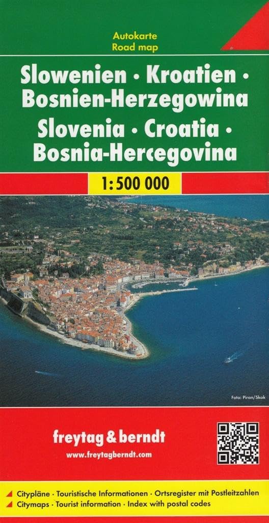 Slowenien / Kroatien / Bosnien-Herzegowina 1 : 500 000. Autokarte book